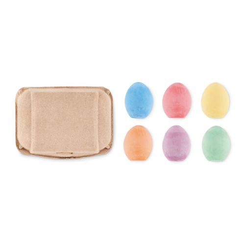 Box with 6 chalk eggs - Image 3